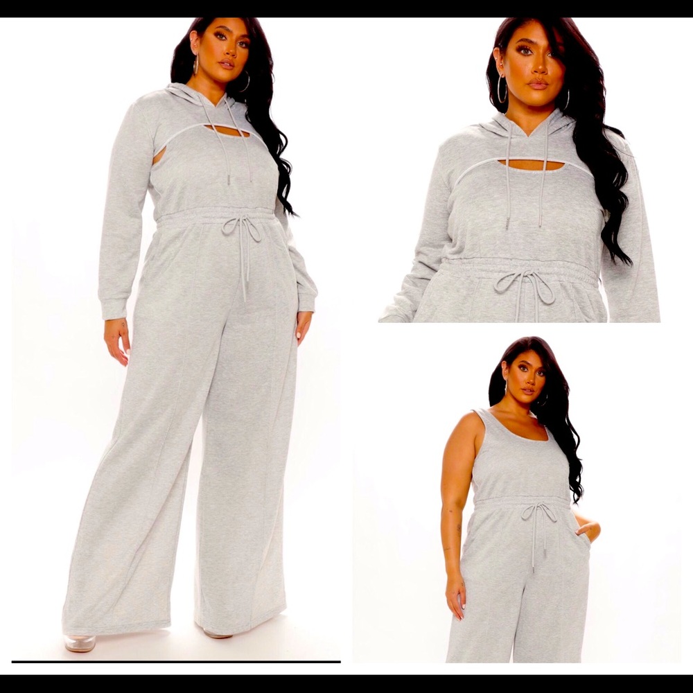 ☄️💥GORGEOUS IN GRAY JUMPSUIT
